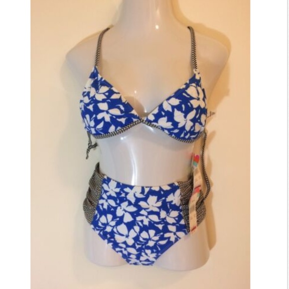 Raisins Other - Raisins Women's Bikini Swimsuit Blue Floral
